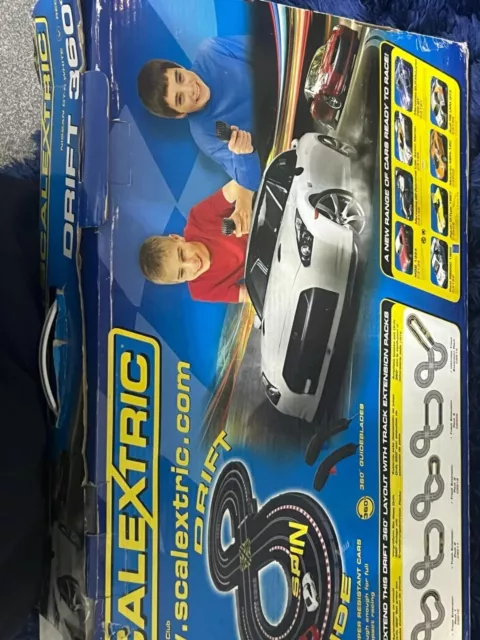 Scalextric 360 Drift With Nissan Gtr And Nissan 350Z Working And Boxed