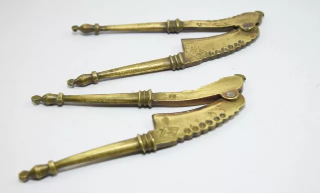 Indian Collectible Nice Design Brass Betel Nut Cracker Pair Of Sarota.i12-172 3