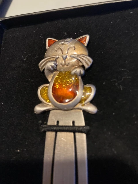 Shudehill Pewter Bookmark - Cat - Brand New in Box
