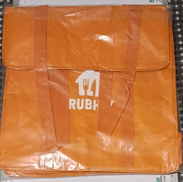 New Grubhub Large Delivery Tote Bag Orange 20 x 20