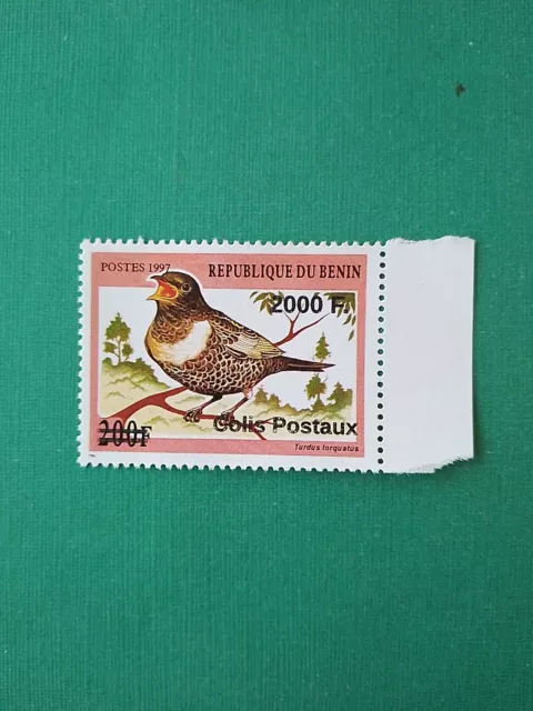 Bénin surchargé overprint 2000f sur 200f MNH neuf Oiseau Colis Postaux