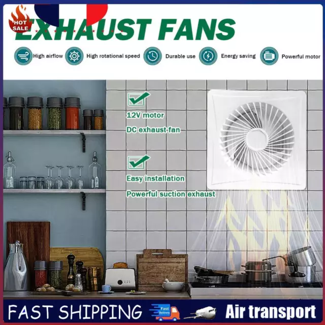 Exhaust Fan Extractor Fan for Bathroom Kitchen Toilet (8 in fan) FR