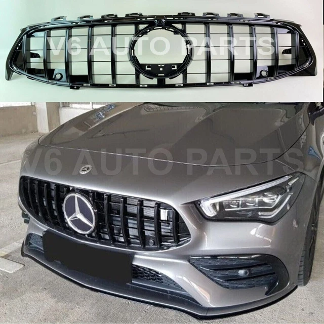 For Mercedes CLA-Class W118 CLA180d Front Bumper GT Grille 2019 - 2023 Facelift