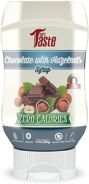 Mrs Taste senza Zucchero Cioccolato Nocciola Sciroppo 335g Mondo Ampio