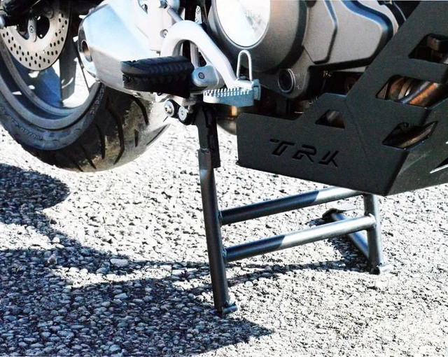 Supporto Piastra Per Cavalletto Benelli TRK 502 - In Alluminio CNC, Per Parcheggio Sicuro 2017-2018 - Foto 7