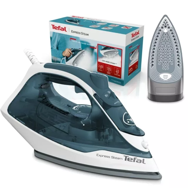 Tefal Dampfbügeleisen Express Steam 185g Dampfstoß Anti-Kalk 2400W FV2839