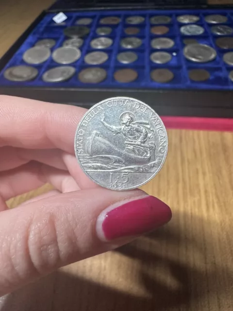 Moneta Città Del Vaticano Pio Xi 5 Lire 1931 Ab
