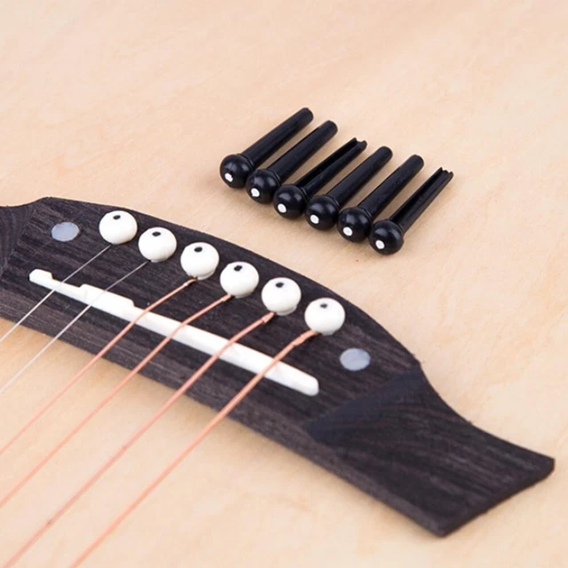 UPGRADE YOUR GUITAR'S Performance Pack di 6 spille bridge per chitarra acustica in plastica EUR
