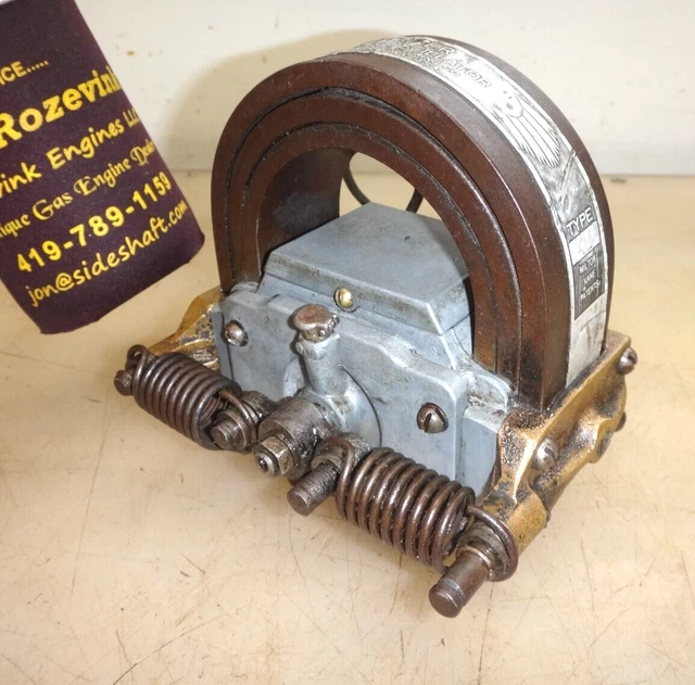 WEBSTER L MAGNETO Hit and Miss GAS ENGINE Old MAG HOT HOT HOT Ser No. 3D47