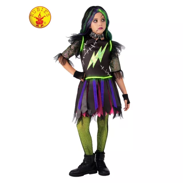 Halloween - Frankie Girl Light Up Kids Costume By Rubie's