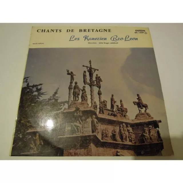 LP VG-/VG+ KANERIEN BRO LEON, ABBÉ ROGER ABJEAN - chants de bretagne 1229 - fr