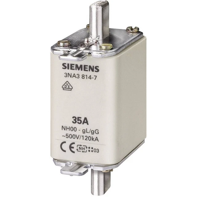 Siemens 3NA3832 Fusible NH Taille du fusible = 00 125 A 500 V/AC, 250 V/AC 3