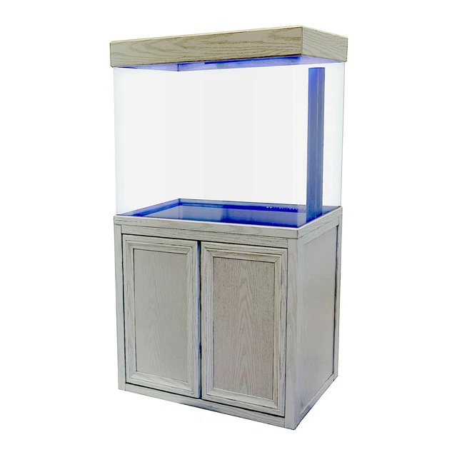 50 Gallon Fish Tank Premium Tempered Ultra Clear Glass Complete Aquarium Setup