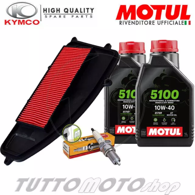 Tagliando KYMCO X-Town 300 ABS 2016-2020 / Kit Olio Motul 5100 Filtro Candela