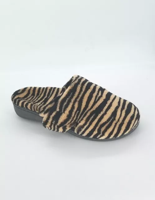 7264 Vionic Womens Indulge Gemma  Mule Slipper Natural Tiger Size 6 US