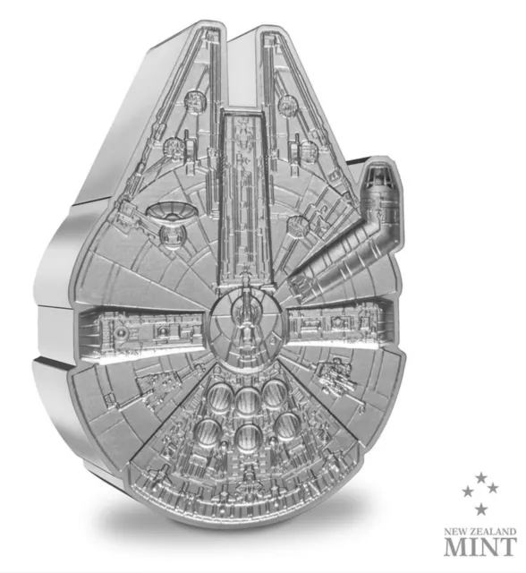 2021 Star Wars: Millennium Falcon 1oz Silver Shaped Coin