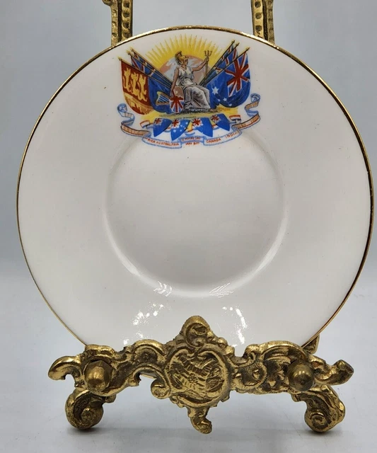 ROYAL DOULTON VINTAGE empire day pin/butter dish c1930s