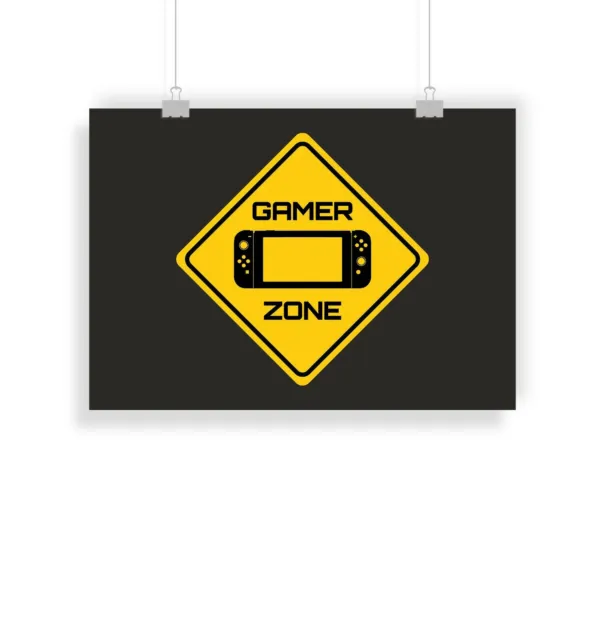 Nintendo Switch Gamer Zone Print, Gaming, Gift, Gamer, Gifts, Wall art, Poster