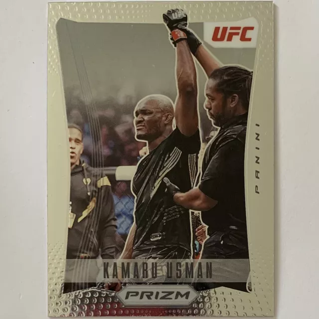 PRIZM KAMARU USMAN 2022 Prizm UFC Flashback Base Card #25 Panini