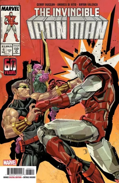 Invincible Iron Man #6 Main Cover A Marvel 2023 NM+