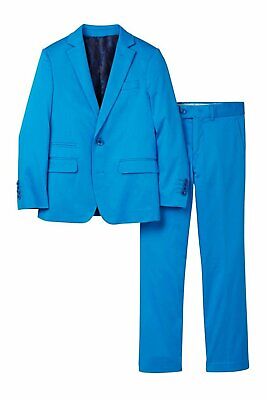Isaac Mizrahi Boy's 2-20 Slim Fit 2-Piece Cotton Stretch Suit - Colors