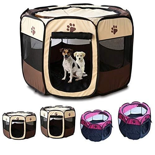 Portable Pet Playpen Foldable Dog Playpens Indoor/Outdoor Pet Exercise Kennel...