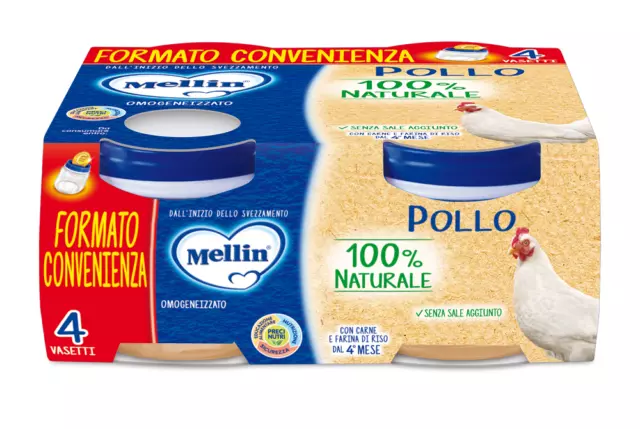 Omogeneizzati Di Carne Pollo Mellin 4x80g