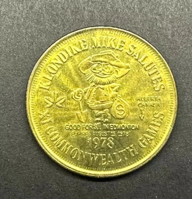 Canada Edmonton Alberta 1978 Klondike Dollar Coin Medal Token
