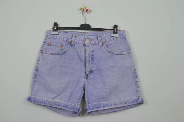 MUSTANG Designer Vtg 80s Ladies Sexy Denim Shorts Jeans Pants Boyfriend sz L N47