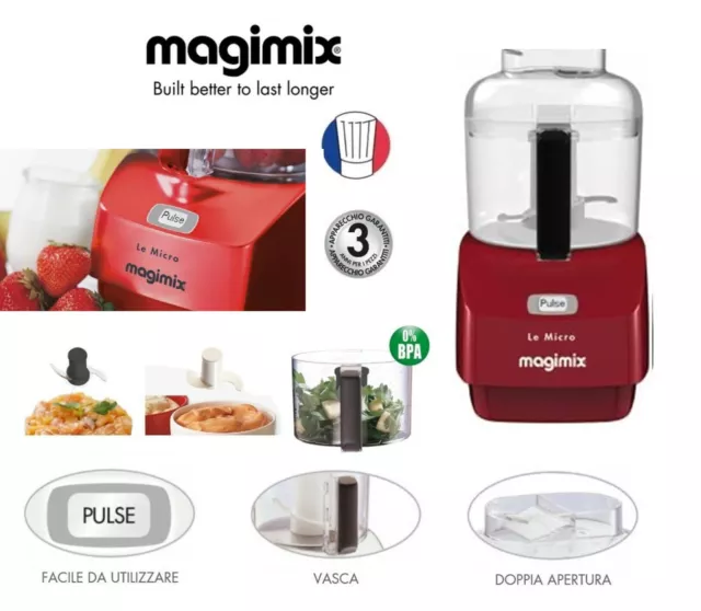 Magimix Le Micro Rouge Mini Garbage -made Au