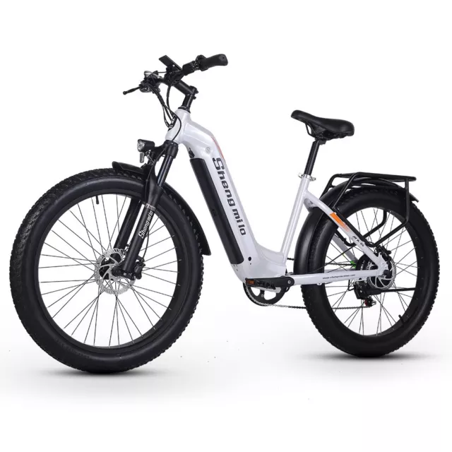 eBike 26" Electric Mountain Bikes 48V E Bike Woman Pedelec City Fat Tyre MTB