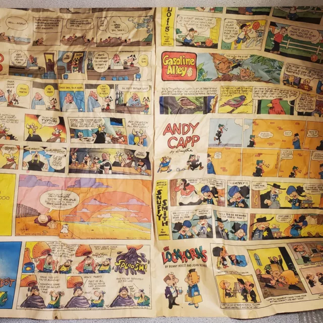 Vintage Funnies Newspaper Comics Comic Strips,'97 Garfield Peanuts Andy Capp