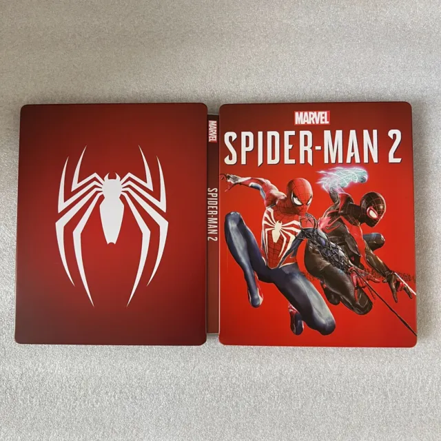 Spider man 2 Custom mand steelbook case (NO GAME DISC) for PS4/PS5/Xbox