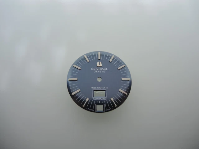 Cadran De Montre Plongée Vintage CRC 860 - Fond Noir Index Orange - 28 Mm - En Laiton Neuf