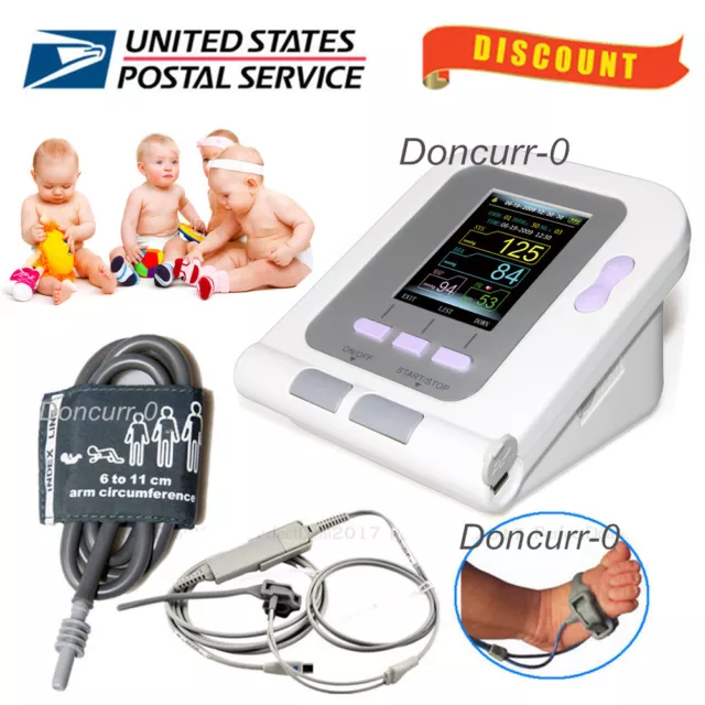 Born/Infant/Pediatric Blood Pressure Monitor Infant SPO2 PR Sphygmomanometer