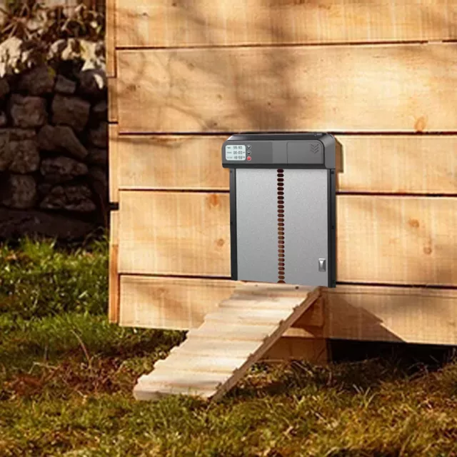 Auto Chicken Coop Door Opener Automatic Chicken Coop Door W/Timer Aluminum