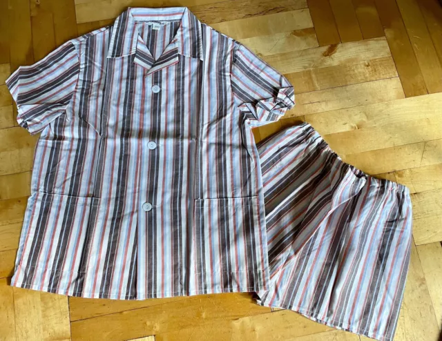 Herren Schlafanzug Pyjama DDR 1970er Jahre BW Nachtwäsche UNBENUTZT Gr. 48/4/M `