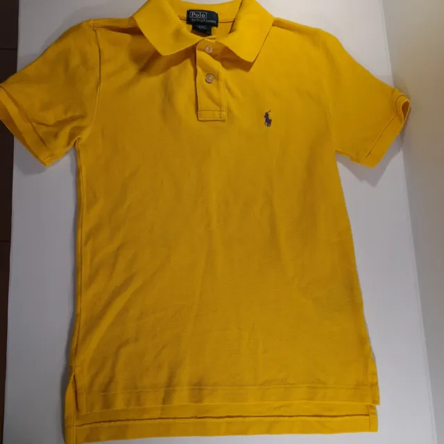 Ralph Lauren Shirt Kids Small Size 8 yellow polo t-shirt short sleeve summer