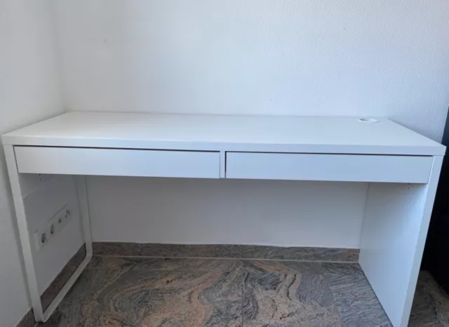 IKEA Bürotisch Schreibtisch Computertisch Büro Tisch schublade weiss MICKE