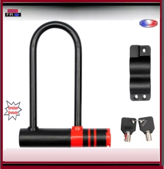 Chaine Cadenas Antivol En U En Acier Pour  Scooter Type Lock  Avec Protege