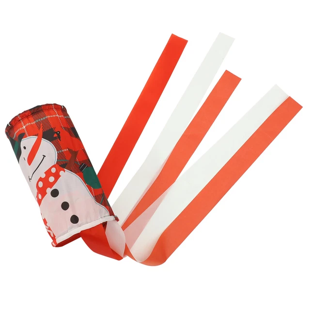 Xmas Hanging Decorations Christmas Windpipe Flag Santa Windsock Indicator 8