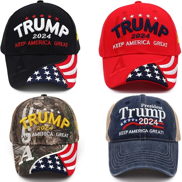Trump 2024 Hat USA Embroidered Logo Baseball Hats Ball Caps KEEP AMERICA GREAT