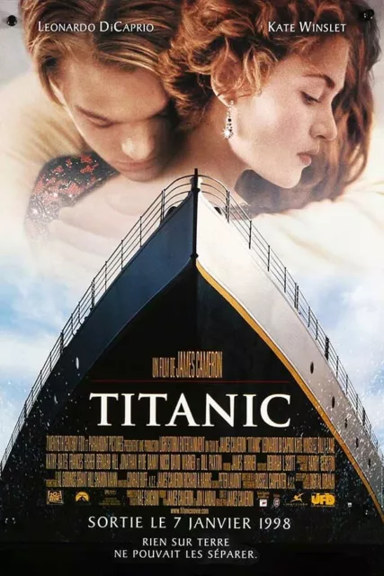 Poster Manifesto Locandina Cinema Stampa Vintage Film Titanic Leonardo Di Caprio