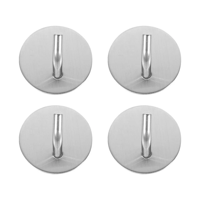4 Pcs Stainless Steel. Hook Office Towel Hanger Heavy Duty Wall