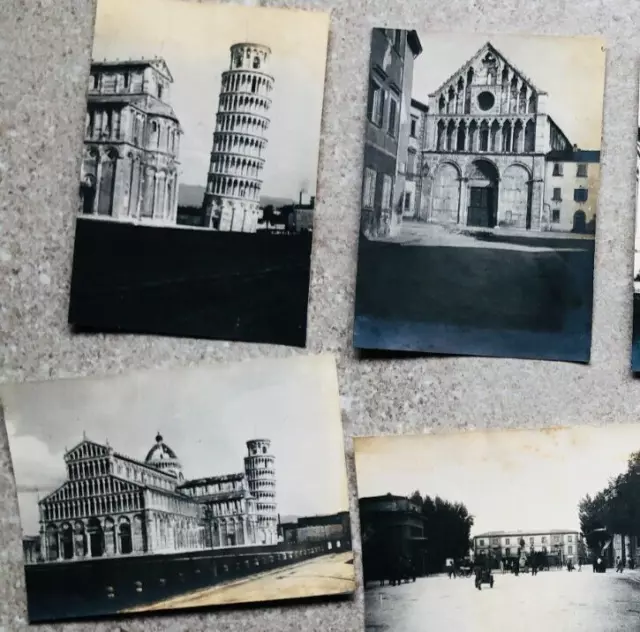 Fotografie d'epoca Lotto x10 Vedute di città italiane, Paesaggi di Pisa 1902