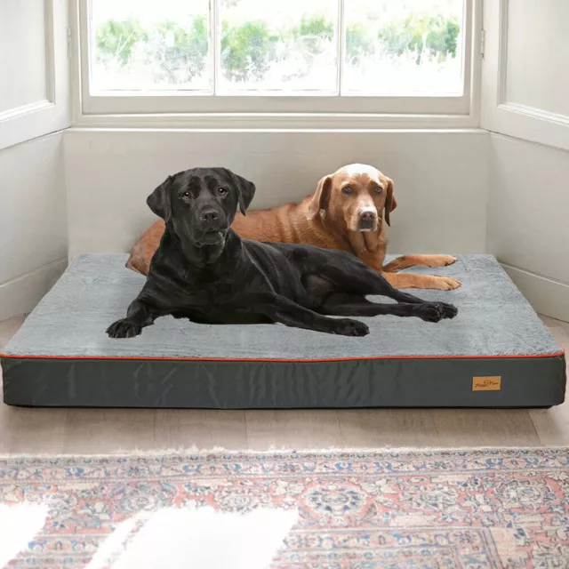 4XL 3XL 2XL XL M Orthopedic Platform Dog Bed Mat Waterproof w/ Removable Cover 3