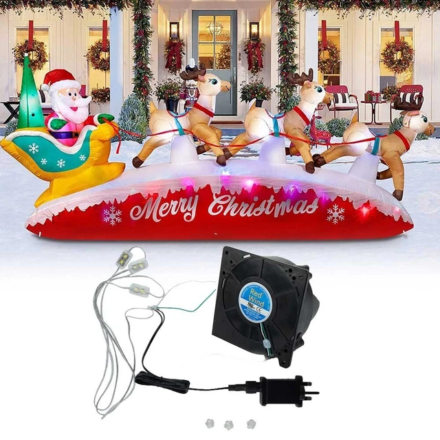 Ventilateur Gonflable Avec Guirlande LED - Pour Décorations Noël/Halloween - 110-230V