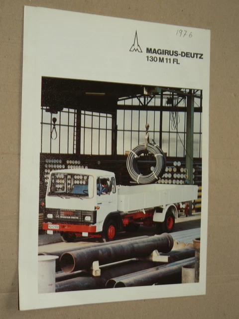 Patch Floqué Magirus Deutz - 17x13 Cm - Publicitaire - Neuf