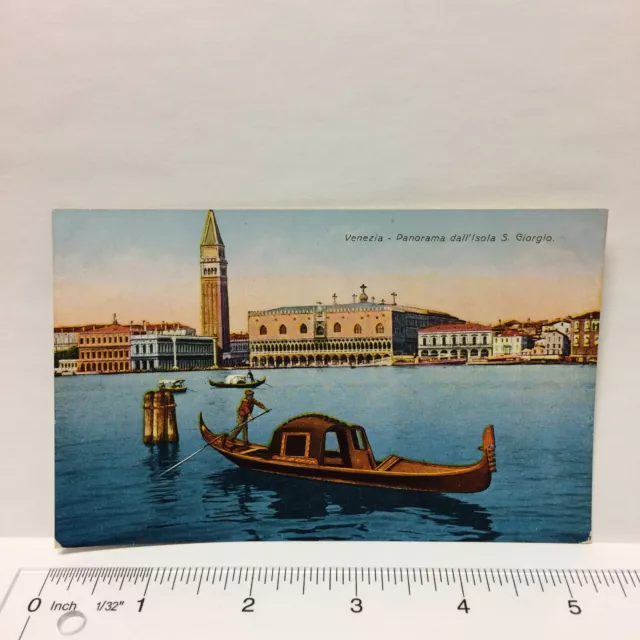 Postcard Italy Venezia San Giorgio Maggiore Island of St George Venice Gondola