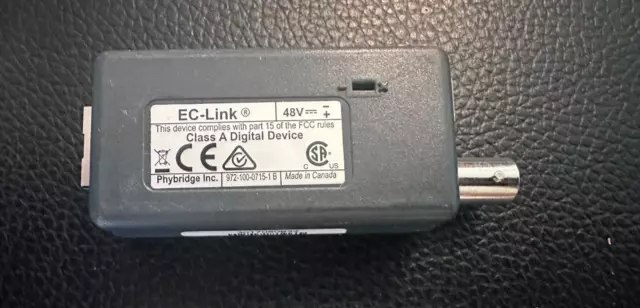 EC-Link 48v - EoC Adapter LRoE PoE Over Coax Adapter NVT Phybridge NV-ECLK ***